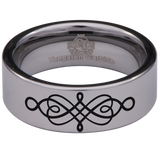 Celtic Knotwork Tungsten Carbide Ring