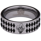 Jester Clown Tungsten Carbide Ring