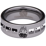 Dice Tungsten Carbide Ring