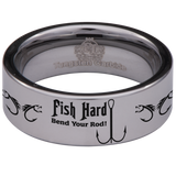 Fish Hook Tungsten Carbide Ring