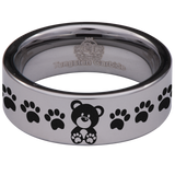 Teddy Bear Tungsten Carbide Ring