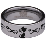 Mrs. Cat Couple Tungsten Carbide Ring