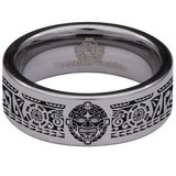 Polynesian Tungsten Carbide Ring