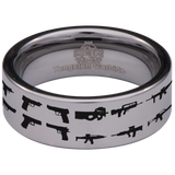 Guns Tungsten Carbide Ring