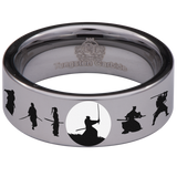 Samurai Tungsten Carbide Ring
