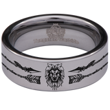Hakuna Matata Lion Tungsten Carbide Ring
