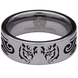Tiger Eye Style 2 Tungsten Carbide Ring