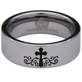 Cross Tungsten Carbide Ring