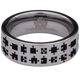Jigsaw Tungsten Carbide Ring