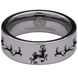 Reindeer Tungsten Carbide Ring