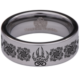 Celtic Wolf Paw Tungsten Carbide Ring