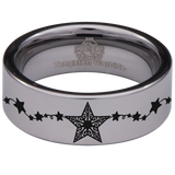 Star Tungsten Carbide Ring