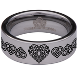 Celtic Heart Tungsten Carbide Ring
