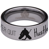 Hockey Tungsten Carbide Ring