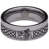 Celtic Dragon Style 2 Tungsten Carbide Ring