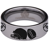Football Tungsten Carbide Ring