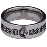 Celtic Horse Tungsten Carbide Ring