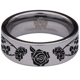 Rosebud Tungsten Carbide Ring