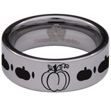Pumpkin Tungsten Carbide Ring