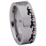 Horse Tungsten Carbide Ring