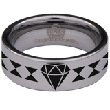 Diamond Tungsten Carbide Ring