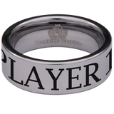 Player 1 Gamer Couple Tungsten Carbide Ring