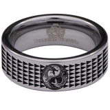 Dragon Yin Yang Tungsten Carbide Ring