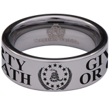 Don't Tread On Me Liberty or Death Tungsten Carbide Ring