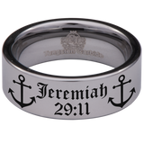 Jeremiah 29:11 Tungsten Carbide Ring