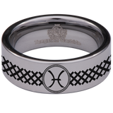 Pisces Tungsten Carbide Ring