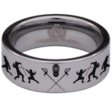 Fencing Tungsten Carbide Ring