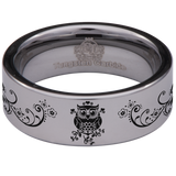 Owl Tungsten Carbide Ring