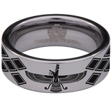 Faravahar Tungsten Carbide Ring