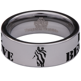 Home of the Free Because of the Brave Tungsten Carbide Ring