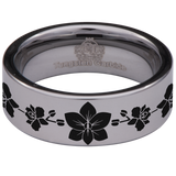Orchid Tungsten Carbide Ring