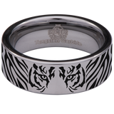 Tiger Eye Style 1 Tungsten Carbide Ring