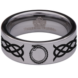 Ouroboros Tungsten Carbide Ring