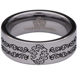 Oakleaf Knotwork Tungsten Carbide Ring