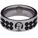 Lucky Cat Tungsten Carbide Ring