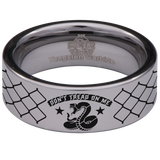 Don't Tread on Me Snake Tungsten Carbide Ring