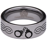 Handcuff Tungsten Carbide Ring