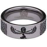 Egyptian Isis Tungsten Carbide Ring