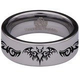Tribal Bat Tungsten Carbide Ring