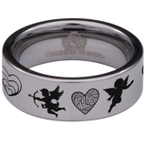Cupid Tungsten Carbide Ring