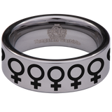 Venus Symbol Tungsten Carbide Ring
