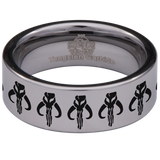 Mandalorian Tungsten Carbide Ring