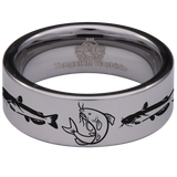 Catfish Tungsten Carbide Ring