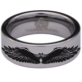 Eagle Wings Tungsten Carbide Ring