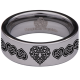 Heart Knot Tungsten Carbide Ring