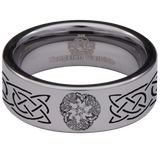 Triskle Wolf Tungsten Carbide Ring